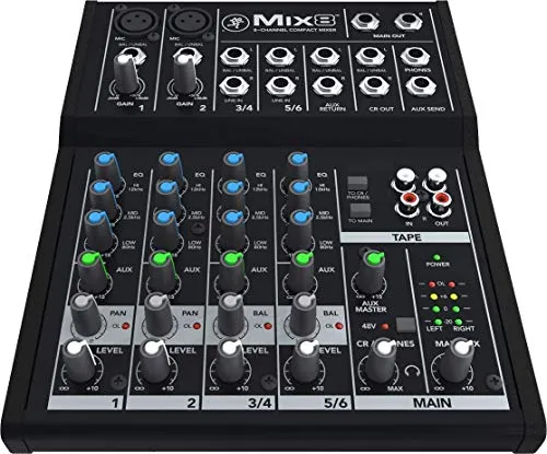 Mackie Mix8 8-Channel Compact Mixer