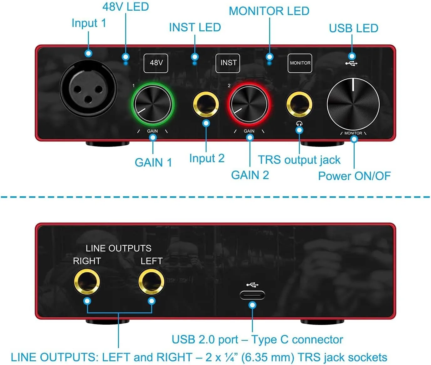 Y.D.F AR001 USB Audio Interface